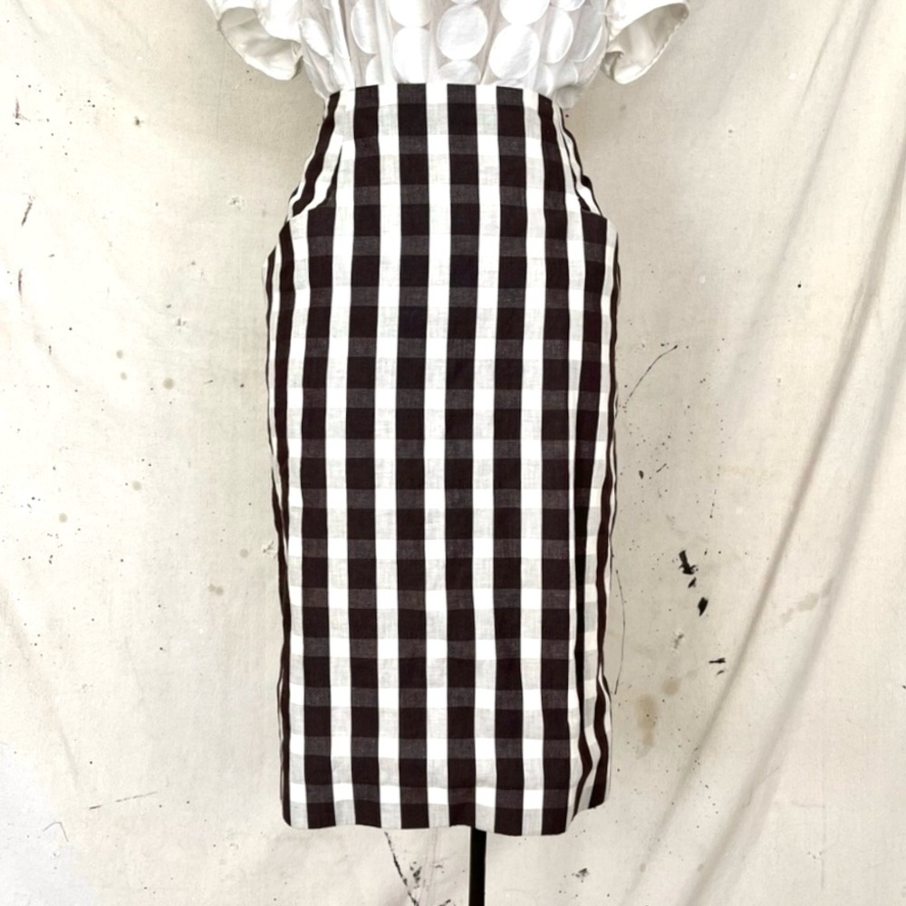 Authentic Brock Collection Plaid Pencil Skirt